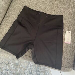 Women's Black High-Waisted Shorts